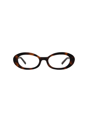 Elisa Johnson Lyric Leigh Eyeglasses in Brown.