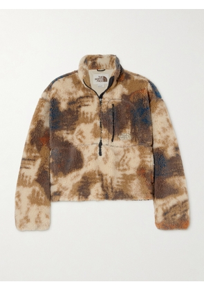 The North Face - Heritage Printed Fleece Sweatshirt - Brown - x small,small,medium,large,x large