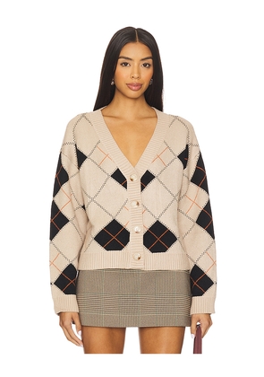 ALL THE WAYS Sara Argyle Cardigan in Nude. Size L. Also in M, S, XS.