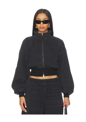 Alexander Wang Funnel Neck Jacket in Black. Size L. Also in M.