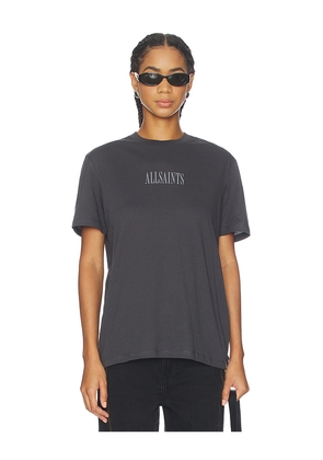 ALLSAINTS Wings Tee in Grey. Size M. Also in S, XS.