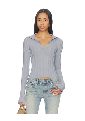 ALL THE WAYS Azarliah Sweater Top in Grey. Size L. Also in M, S, XS.