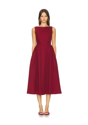 ALL THE WAYS Julie Maxi Dress in Burgundy. Size L. Also in XS, XXS.