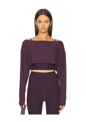 Beyond Yoga Duet 2 Way Convertible Shrug in Purple. Size M. Also in S, XS.