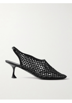 Proenza Schouler - Tee Cutout Leather Slingback Pumps - Black - IT35,IT36,IT37,IT37.5,IT38,IT38.5,IT39,IT39.5,IT40,IT40.5,IT41,IT41.5,IT42