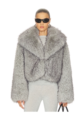 Camila Coelho Nuria Coat in Grey. Size L. Also in M, S, XL, XS, XXS.