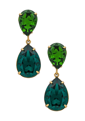 Jennifer Behr Judy Earrings in Green.