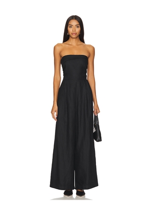 FAITHFULL THE BRAND Kaia Jumpsuit in Black. Size M. Also in S, XS.