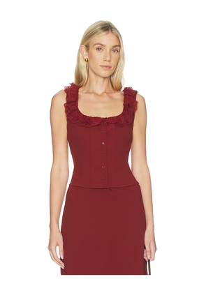 ASTR the Label Sleeveless Top in Burnt Orange. Size L. Also in M, S, XL, XS.