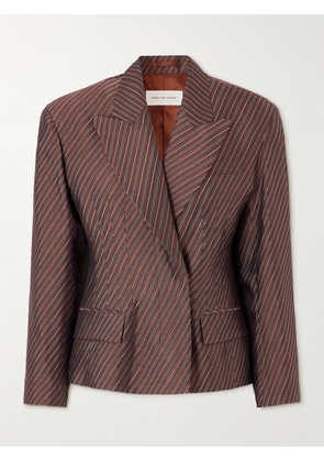 Dries Van Noten - Striped Jacquard Blazer - Burgundy - FR 34,FR 36,FR 38,FR 40,FR 42,FR 44