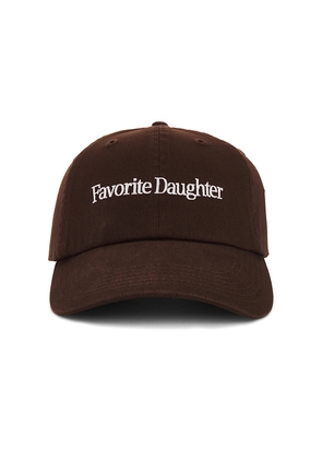 Favorite Daughter Classic Logo Baseball Hat in Coffee in Brown.