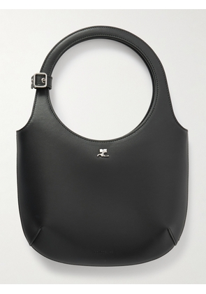 COURREGES - Holy Buckled Leather Tote - Black - One size