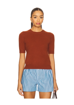 Guest In Residence Sweater Tee in Rust. Size XL. Also in XS.