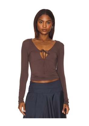 Geel Jackson Top in Brown. Size L. Also in XS.