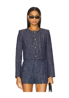 FRAME The Tweed Jacket in Navy. Size L. Also in S.