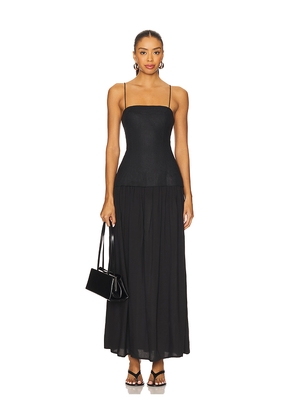 FAITHFULL THE BRAND Lenise Maxi Dress in Black. Size S. Also in XS.