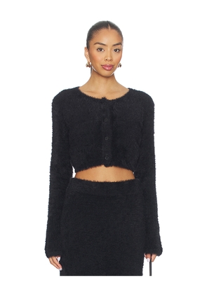 Helmut Lang Cropped Cardigan in Black. Size M. Also in S.