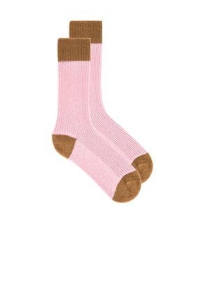 Guest In Residence The Soft Sock in Pink.