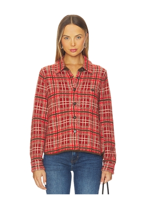 Guest In Residence Dylan Plaid Shirt in Red. Size L. Also in M, S, XL, XS.