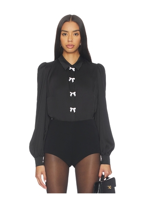 Generation Love Arly Bow Blouse in Black. Size L. Also in M, S, XL, XS.