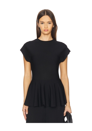 HERSKIND Sean Knit Blouse in Black. Size L. Also in M, S, XL, XS.