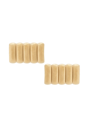 Heaven Mayhem Clemmie Maxi Stud Earrings in Metallic Gold.