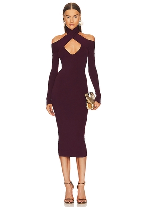 Michael Costello x REVOLVE Lora Midi Dress in Purple. Size L. Also in XS.