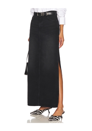 MOTHER The Fun Dip Slice Maxi Skirt in Black. Size 25. Also in 26.