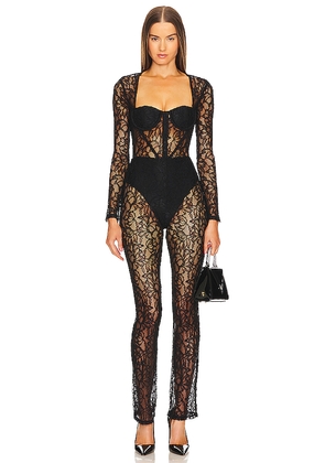Michael Costello x REVOLVE Audrey Jumpsuit in Black. Size M. Also in S.