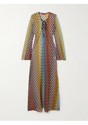 Missoni - Striped Metallic Crochet-knit Kaftan - Multi - IT36,IT38,IT40,IT42,IT44,IT46,IT48