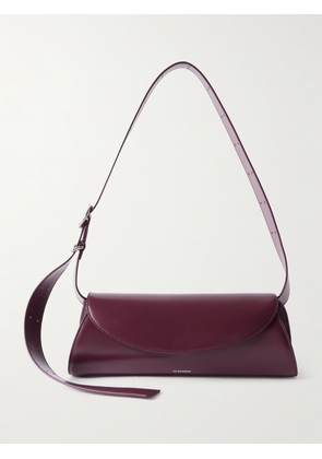 Jil Sander - Cannolo Small Leather Shoulder Bag - Burgundy - One size