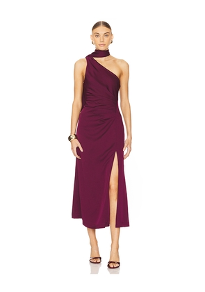 MISHA x REVOLVE X Revolve Estra Midi Dress in Wine. Size XS. Also in S.