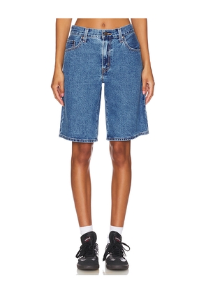LEVI'S Baggy Dad Jort in Denim-Medium. Size 26. Also in 27, 28, 29, 30, 31, 32, 33, 34.