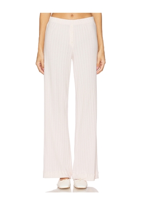 LESET Pointelle Boxer Pant in Blush. Size XL. Also in XS.