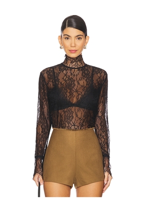 Nonchalant Label Mary Lace Top in Black. Size M. Also in S, XS.