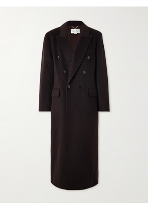 Victoria Beckham - Double-breasted Wool And Cashmere-blend Coat - Brown - UK 4,UK 6,UK 8,UK 10,UK 12,UK 14,UK 16