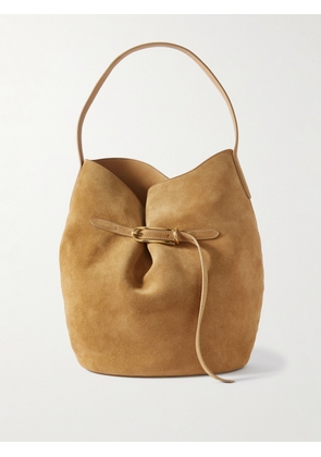 Liffner - Buckled Suede Bucket Bag - Brown - One size