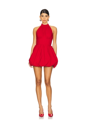 MAJORELLE Margherita Mini Dress in Red. Size L. Also in M, S, XXS.