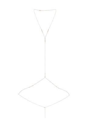 NAiiA Mallory Body Chain in Metallic Gold.