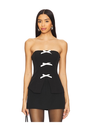 MORE TO COME Ines Strapless Top in Black. Size S. Also in XL, XXL.