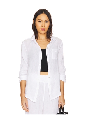 Michael Stars Ernie With Pocket Top in White. Size M. Also in S, XS.