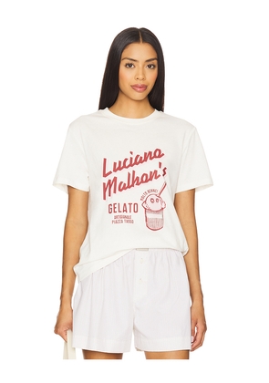 Malbon Golf Gelato Tee in White. Size M. Also in S.