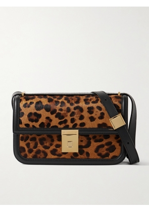 DeMellier - Paris Leopard-print Calf Hair And Leather Shoulder Bag - Animal print - One size