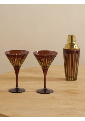 L'Objet - Prism Gold-tone And Glass Cocktail Set - Yellow - One size