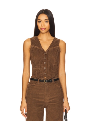 LEVI'S Braided Vest in Brown. Size M. Also in XS.