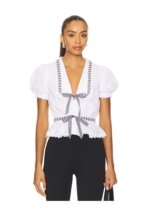 MAJORELLE Graciela Top in White. Size S. Also in XL, XS.