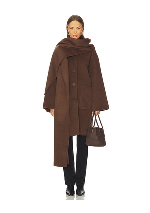 L'Academie by Marianna Melba Wool Coat in Brown. Size M. Also in S, XXS.