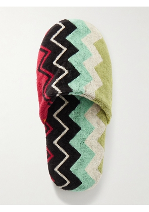 Missoni - Giacomo Striped Cotton-terry Slippers - Multi - small,medium,large
