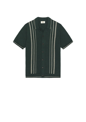 Marine Layer Varsity Sweater Button Down in Green. Size L. Also in S.