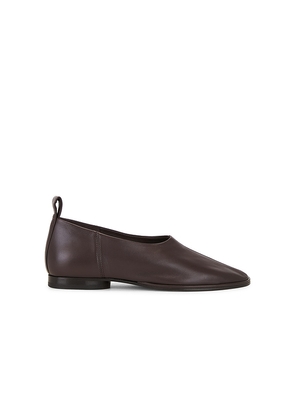 Mansur Gavriel Glove Slip On Flat in Chocolate. Size 36. Also in 37, 38, 39.